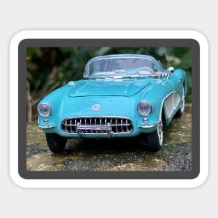 1956 Corvette in Turquoise Sticker